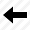 Arrow Left Yellow Icon