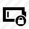 Battery Empty Lock Icon