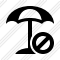 Beach Umbrella Block Icon