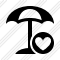 Beach Umbrella Favorites Icon