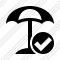 Beach Umbrella Ok Icon