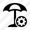 Beach Umbrella Settings Icon