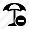 Beach Umbrella Stop Icon