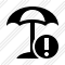 Beach Umbrella Warning Icon