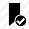 Bookmark Ok Icon