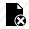 Document Blank Cancel Icon