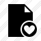 Document Blank Favorites Icon