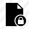 Document Blank Lock Icon