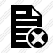 Document Cancel Icon