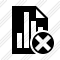 Document Chart Cancel Icon