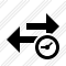 Exchange Horizontal Clock Icon