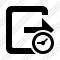 Exit Clock Icon