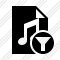 File Music Filter Icon