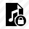 File Music Lock Icon