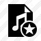 File Music Star Icon