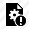 File Settings Warning Icon