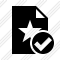 File Star Ok Icon