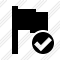 Flag Ok Icon