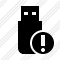 Flash Drive Warning Icon