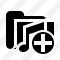 Folder Music Add Icon