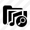 Folder Music Search Icon