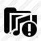 Folder Music Warning Icon