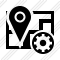 Map Location Settings Icon