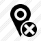 Map Pin Cancel Icon