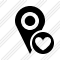 Map Pin Favorites Icon