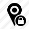 Map Pin Lock Icon