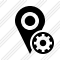 Map Pin Settings Icon