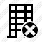 Office Building Cancel Icon