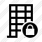 Office Building Lock Icon