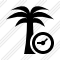 Palmtree Clock Icon