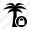 Palmtree Lock Icon