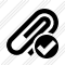 Paperclip Ok Icon