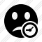 Smile Unhappy Clock Icon