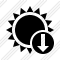 Sun Download Icon