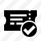 Ticket Ok Icon