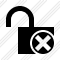 Unlock Cancel Icon