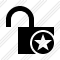 Unlock Star Icon