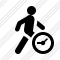 Walking Clock Icon