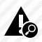 Warning Search Icon