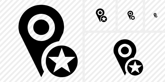 Map Pin Star Icon