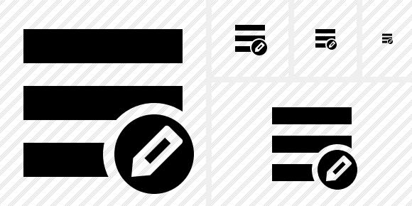 Menu Edit Icon Menu Edit Icon