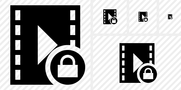 Movie Lock Icon