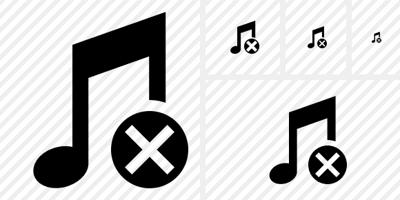 Music Cancel Icon