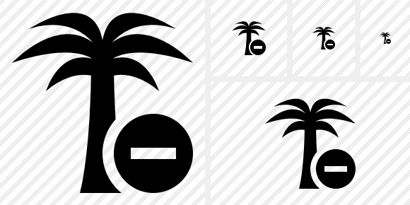 Palmtree Stop Icon