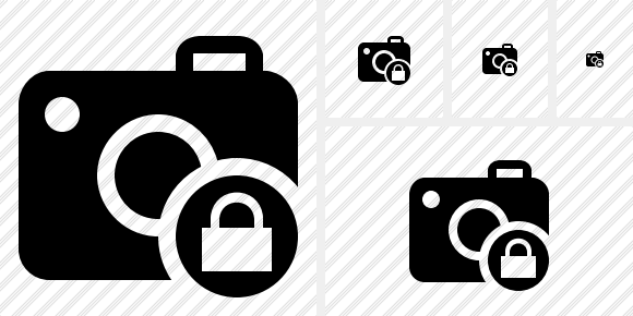 Photocamera Lock Icon