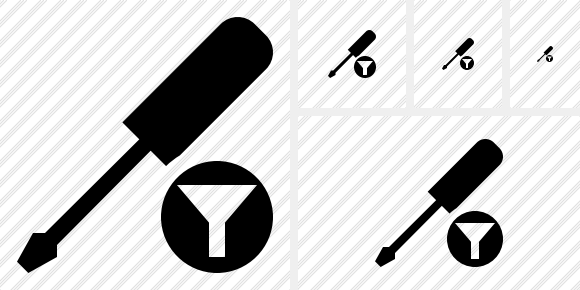 Icone Screwdriver Filter